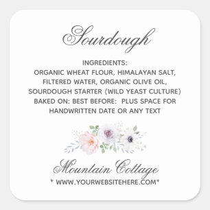 Elegant Ingredienser Etikett Vit Logotyp Boutique