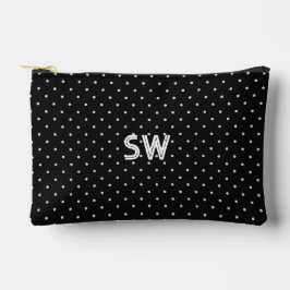Elegant Initials Polka Dot Gift Pouch