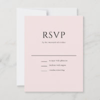 Elegant Initialt skript Monogram  Rosa Bröllop