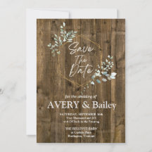 Elegant Injektionskort för Eucalyptus Bröllop