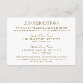 Elegant Inkvarteren i Elfenbenskusten Guld Bröllop Tilläggskort