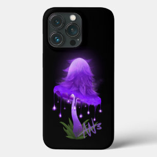 Elegant Inky Cap Glowing Lila Mushroom
