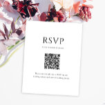 Elegant Inledande skriptmonogram QR-kod Bröllop OSA Kort<br><div class="desc">Elegant Ursprungligt skriptmonogram QR-Bröllop OSA-kort koordinerar perfekt med vår elegant inledande manusinbjudan till klassiskt bröllop i monogram.</div>