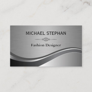 Elegant Inslag/Silver Luxe Affärskort Visitkort