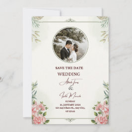 Elegant inspirational wedding card julkort