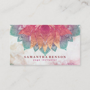 Elegant instruktör för Yoga för logotyp för Visitkort
