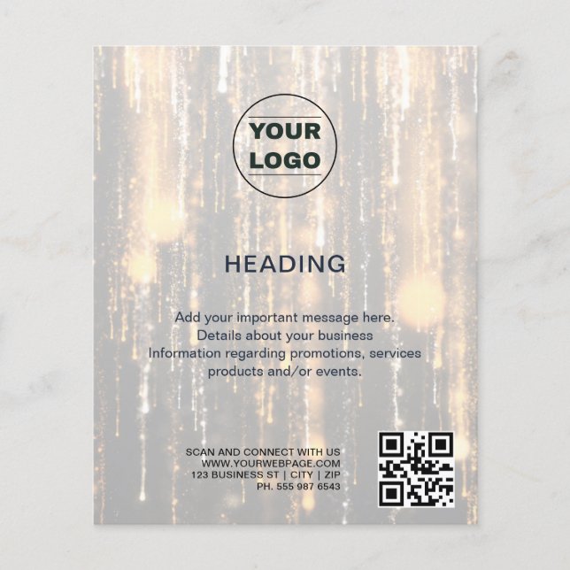 Elegant intecknings- / försäkringsflyer flygblad (Framsidan)