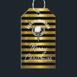 Elegant Inverterad Golf Monogram-design Presentetikett<br><div class="desc">Eleganten Golf Monogram Design från Edward Eksi med minimal Anpassningsbar. Enkel modifiering av INITIALER och TEXTS efter dina behov.</div>