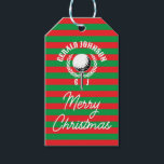 Elegant inverterad golfmonogramdesign presentetikett<br><div class="desc">Minimalistisk anpassad elegant golfmonogramdesign av Edward Eksi. Enkel modifiering av INITIALER och TEXTER för dina behov.</div>