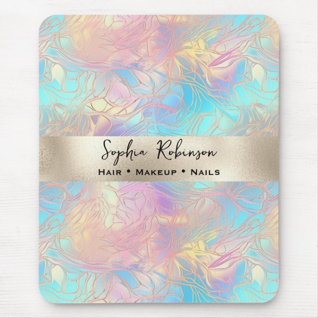 Elegant Iridescent och pärloljor Musmatta (Framsidan)