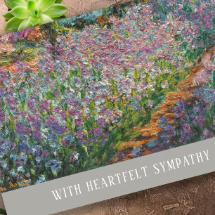 Elegant Iris Funeral Förlåt för din förlust sympat Kort