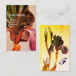 ELEGANT IRIS Monogram Visitkort