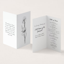 Elegant Iris-programmet för allmän serviceordning Kort