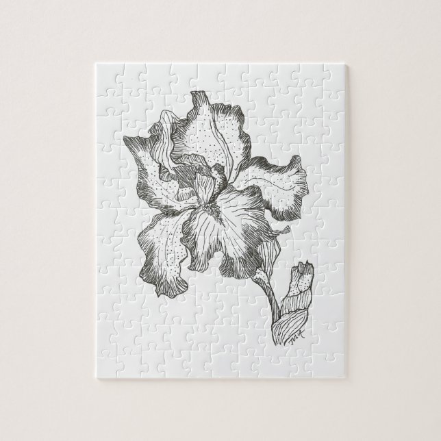 Elegant Iris Puzzle Pussel (Vertikal)