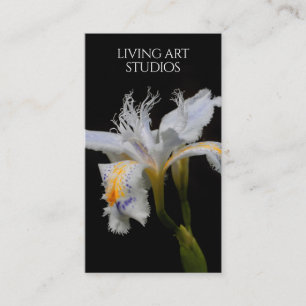 Elegant Iris Studio Photographer Florist Nursery Visitkort
