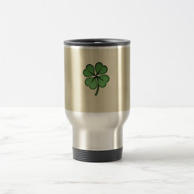 Elegant irländsk lycklig shamrock resemugg (Center)