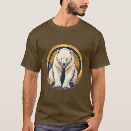 Elegant isbjörn illustration t shirt