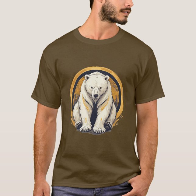 Elegant isbjörn illustration t shirt (Framsida)