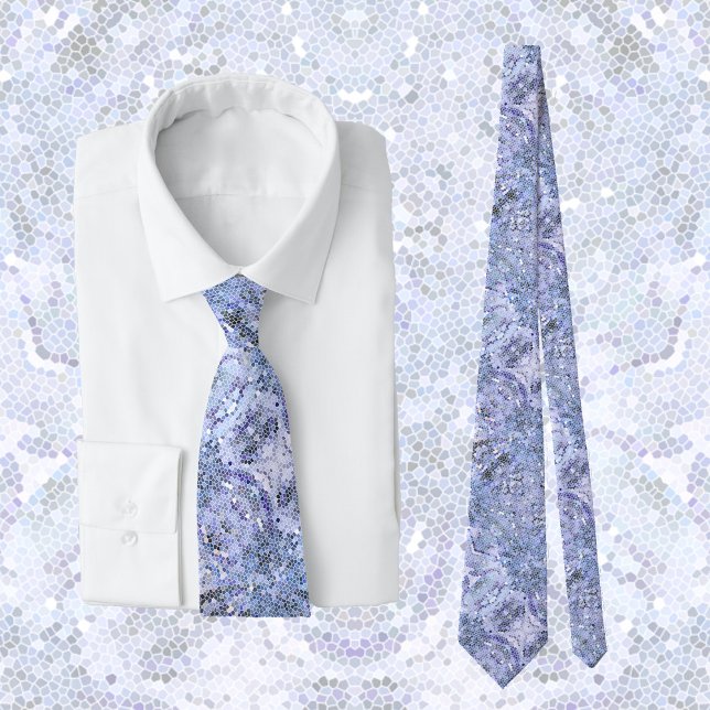 Elegant isblå mosaik, modern slips (Skapare uppladdad)