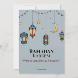 Elegant Islamic Ramadan Greeting Card - Anpassat Inbjudningar