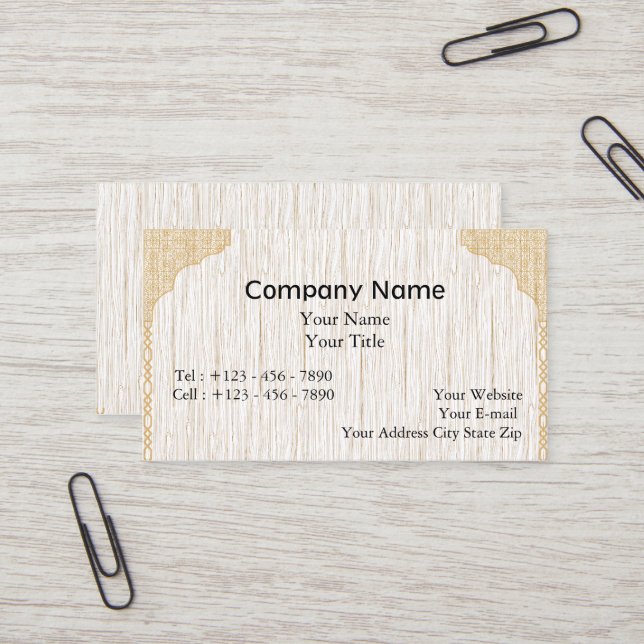 Elegant Islamiska Affärskortet Inspired Visitkort (Fram/Back In Situ)