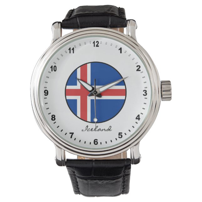Elegant Island Watch & Islands Flagga Armbandsur (Framsida)