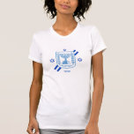 Elegant Israel mode T-Shirt och Israels Flagga<br><div class="desc">T-Shirt: Elegant Israel mode toppar och israelisk flagga med texten från Hebrew personlig / namn - kärlek mitt land,  patrioter / sportfantaster</div>