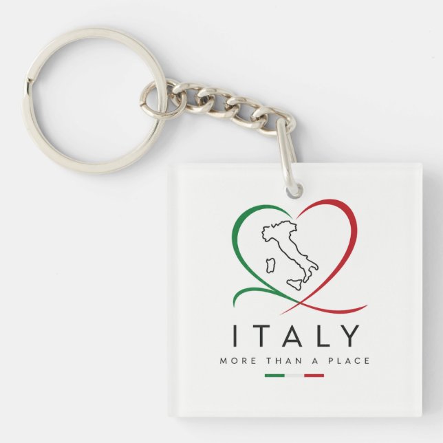 Elegant Italien Akrylnyckelring  (Framsidan)