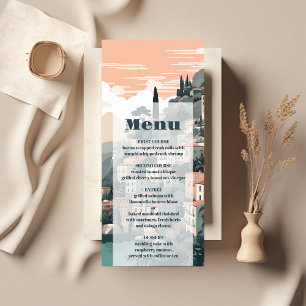 Elegant Italien Capri Destination Wedding Meny