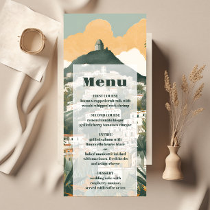 Elegant Italien Capri Destination Wedding Meny