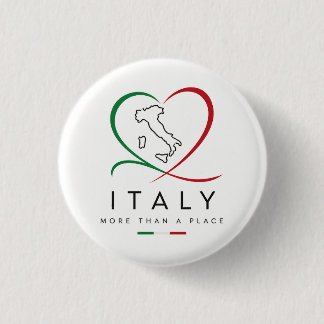 Elegant Italien Hjärta Pinback Knapp