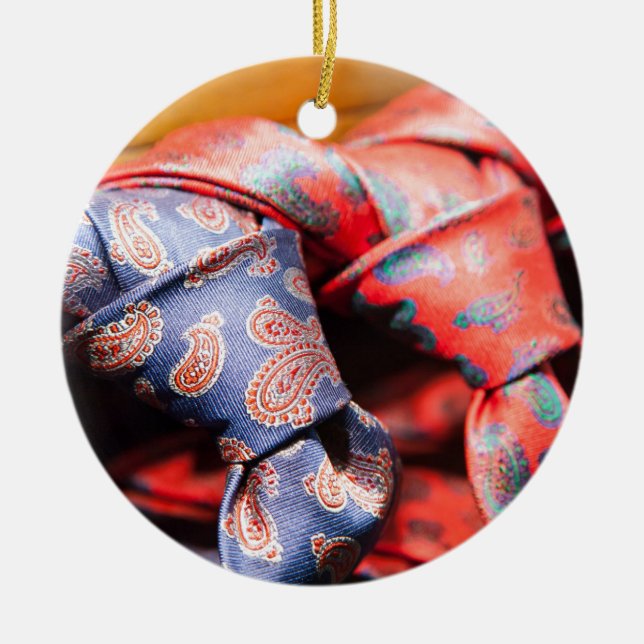 Elegant italiensk stil julgransprydnad keramik (Framsidan)