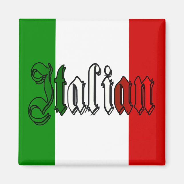 Elegant italienska magnet (Framsidan)