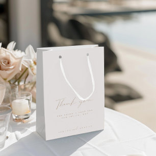 Elegant Ivory Bröllop Guest Tack