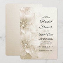 Elegant Ivory White Flowers Möhippa