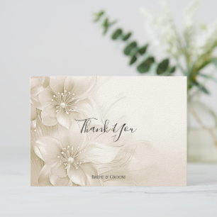 Elegant Ivory White Flowers - tackkort Tack Kort