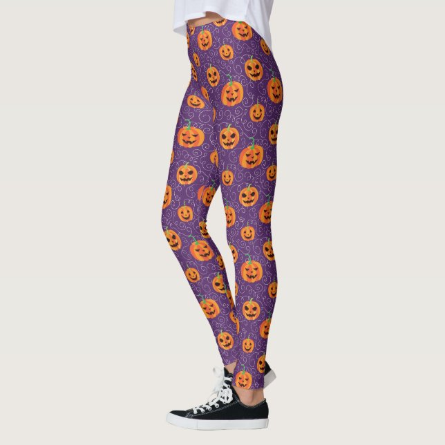 Elegant Jack O' Lanternor Leggings (Vänster)