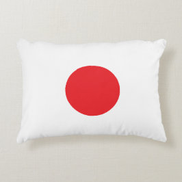 Elegant Japan Flag Inspired Minimal Prydnadskudde