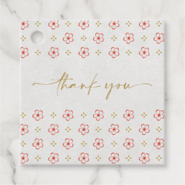 Elegant Japanese Plum Blossom  Gåvor Etiketter