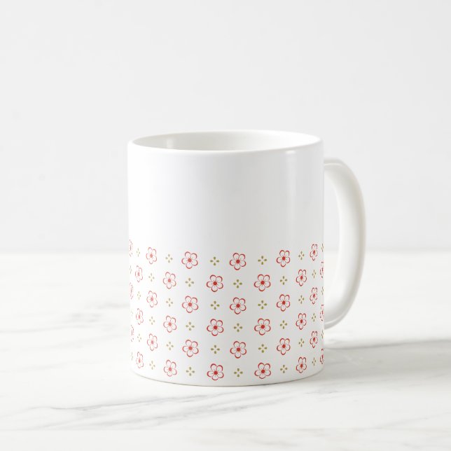 Elegant Japanese Plum Blossom  Kaffemugg (Framsida höger)