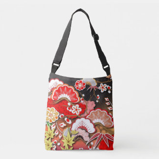 Elegant Japansk höst Kimono Axelväska