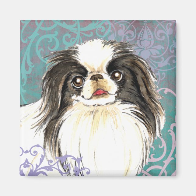 Elegant Japanskt chin Magnet (Framsidan)