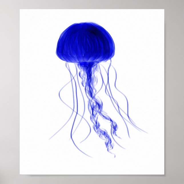 Elegant Jellyfish Poster (Framsidan)