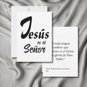 Elegant Jesus es el Señor Black & White Modern Tack Kort