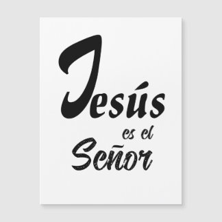 Elegant "Jesus es el Señor" Svart & Vitt Magnetisk