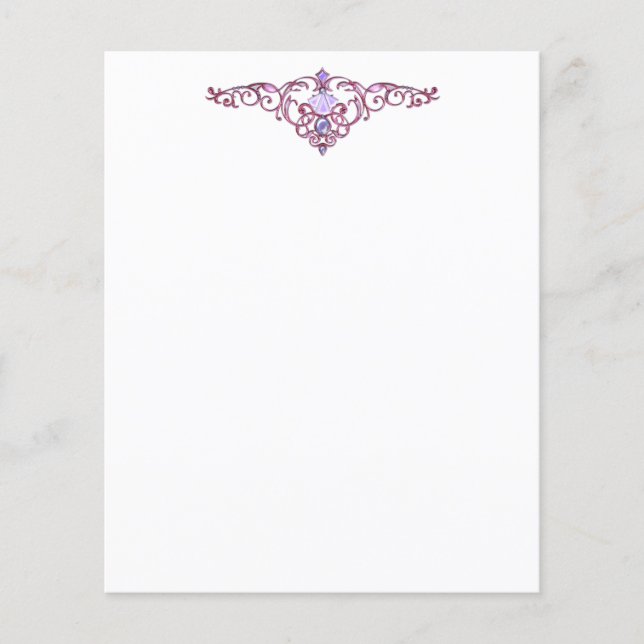 Elegant jewel Letterhead (Framsida)