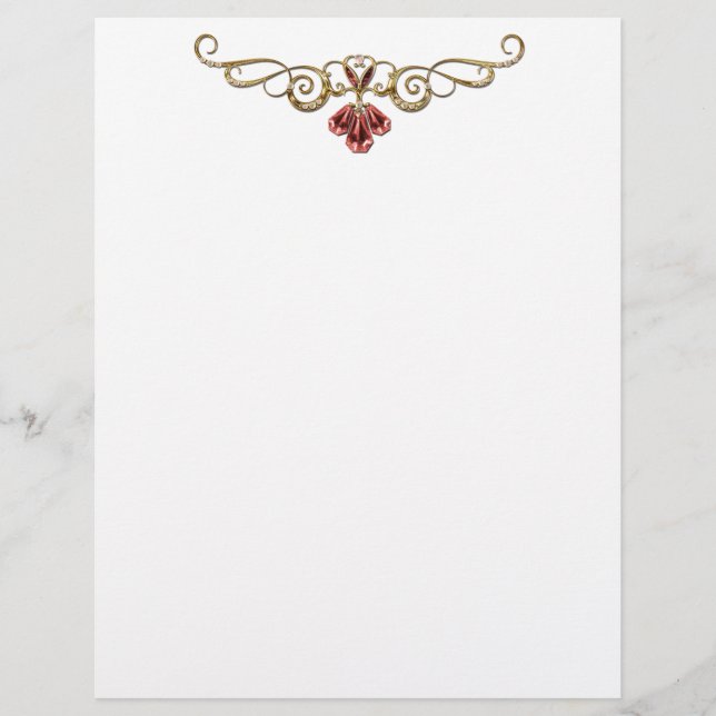 Elegant jewel Letterhead Brevhuvud (Framsida)