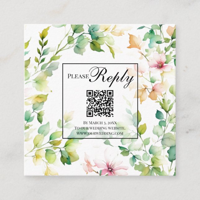 Elegant-jodrosgrey-OSA QR-kod Tilläggskort (Framsida)