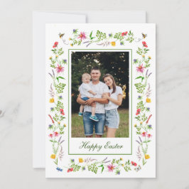 Elegant jokertecken ram Påsk hälsning Meddelande