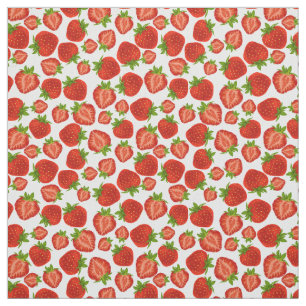 Elegant Jordgubbar Jordgubbar Red Berries Fabric Tyg